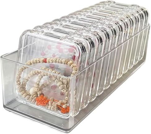 Bracelet Storage Box Clear Acrylic Bracelet Storage Box Convenient Jewelry Display Stand Holder Bangle Container for Multiple Bracelets in Kuwait