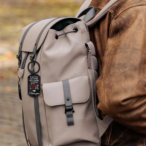 Valentines Day Gifts for Boyfriend I'm Proud of You I Love You Drive Safe Keychain for Him Funny Romantic Christmas Anniversary Birthday Gag Sexy Gifts for Him Boyfriend Husband Mens in Kuwait