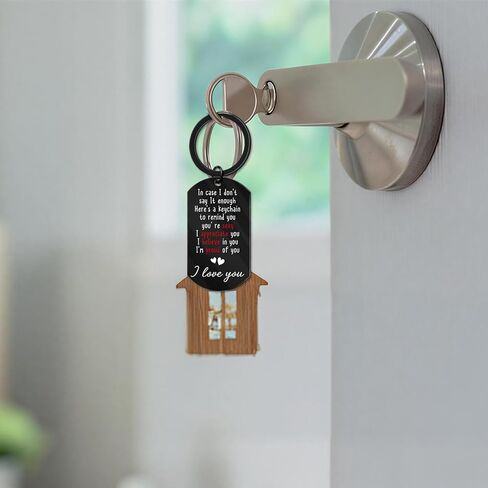 Valentines Day Gifts for Boyfriend I'm Proud of You I Love You Drive Safe Keychain for Him Funny Romantic Christmas Anniversary Birthday Gag Sexy Gifts for Him Boyfriend Husband Mens in Kuwait