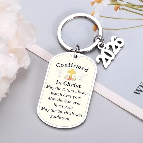Perleddom Confirmation Gifts for Teen Girls 2026 Confirmation Keychain for Girls Christian Bible Gifts for Teen Girl Christian Gift for Kids Easter Baptism Gift for Kids Religious Events Bible Stuff in Saudi Arabia