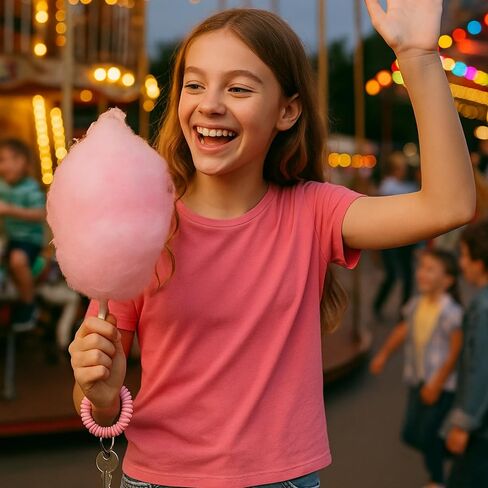 12 قطعة ماتي دوامة المعصم المفاتيح سوار مجموعة متعددة لهجة المعصم لفائف حلقة رئيسية معصمه بدون استخدام اليدين in Saudi Arabia