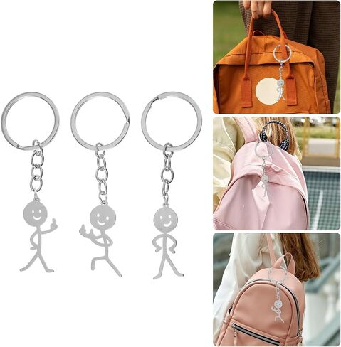 3 Pcs Middle Finger Gifts, Funny Keychain, Funny Gag Gifts for Women Men Adult, Stainless Steel Middle Finger Key Chain, Prank Joke Gift Friendship for Men Women Friends Christmas Valentine in Saudi Arabia