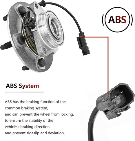 JLEO 515151 Front Wheel Bearing for 2012-2018 Ram 1500,Wheel Hub Assembly for 2019-2022 Ram 1500 Classic 2019-2022 Front Wheel Hub 2012 2013 2014 2015 2016 2017 2018 2019 2020 2021 2022 5 Lug w/ABS in Saudi Arabia