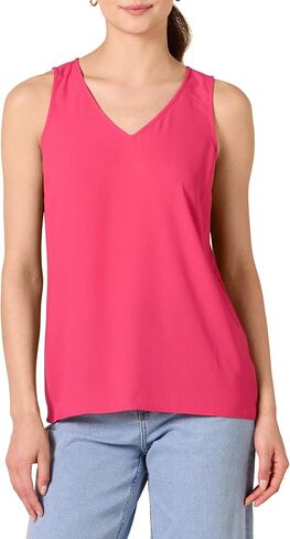 Amazon Essentials Women's Regular-Fit V Neck Sleeveless Layering Tank Top (Available in Plus Size) in Saudi Arabia
