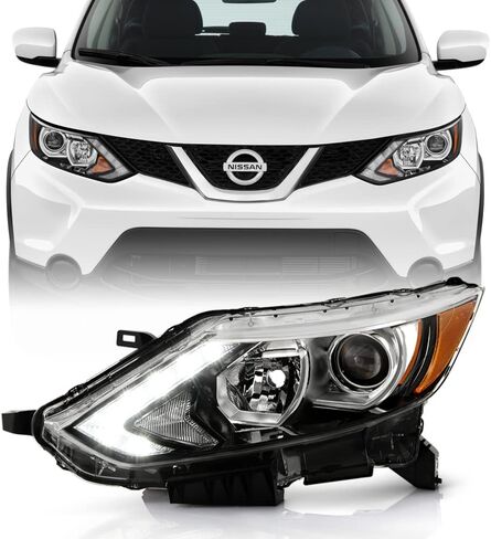 ACANII - For [Halogen Model] 2017 2018 2019 Nissan Rogue Sport LED DRL Projector Headlight Headlamp - Left Driver Side in Saudi Arabia