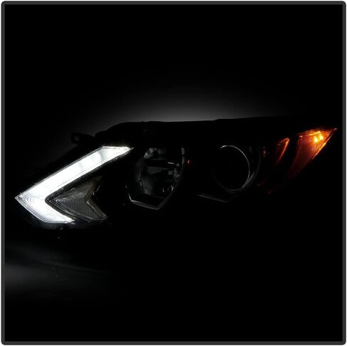 ACANII - For [Halogen Model] 2017 2018 2019 Nissan Rogue Sport LED DRL Projector Headlight Headlamp - Left Driver Side in Saudi Arabia