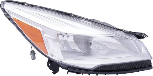 Front Halogen Headlight Assembly Compatible Left+Right Side Driver & Passenger Head Lights Direct Replacement Headlamps Perfect Match Car Assy Set for 2013 2014 2015 2016 Ford Escape (Right) in Kuwait