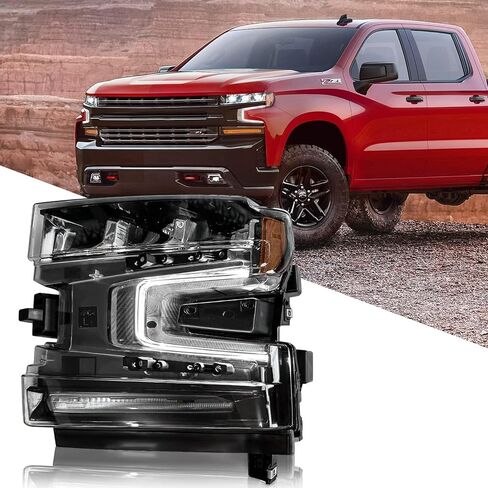 Huray LED Headlight Assembly for Chevy Silverado 2019-2022 - LED DRL Head Lamp Accessory (Passenger Side) in Saudi Arabia