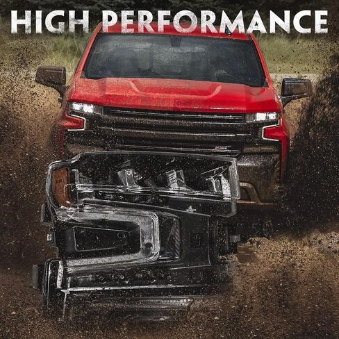 Huray LED Headlight Assembly for Chevy Silverado 2019-2022 - LED DRL Head Lamp Accessory (Passenger Side) in Saudi Arabia