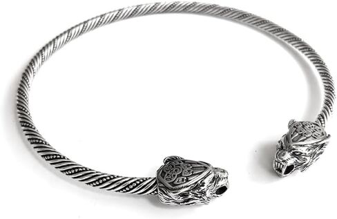 new Medieval viking raven copper Necklace Traditional Celtic Torq Torque, Authentic Neckand Ancient Norse Neck Ring Viking Torc Gift Jewelry for Men Women in Saudi Arabia