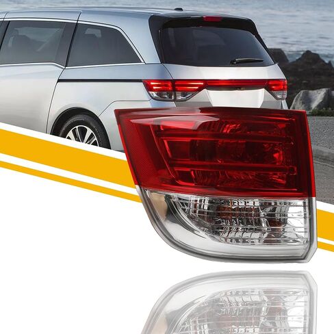 Dasbecan Left Tail Light Assembly Compatible with 2014-2017 Honda Odyssey LED Taillight Rear Lamp Driver Side Bulb Included Replace#HO2804104 33550TK8A11 in Saudi Arabia