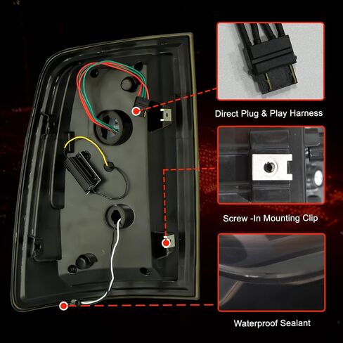 مصابيح LED متسلسلة كاملة متوافقة مع دودج رام 2009-2018 لبدء التشغيل، مصابيح إشارة الانعطاف الديناميكية، مصابيح الفرامل، مجموعة المصابيح الخلفية المدخنة، مصابيح الذيل in Kuwait