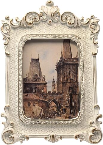CISOO 5x7 Vintage Picture Frame Antique Ornate Bronze Gold Gothic Photo Frame, for Table Top and Wall Display, Retro Home Decor, Photo Gallery Art in Kuwait