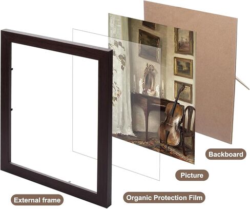 10 Pack Vintage Picture Frames for Wall or Tabletop Display Ornate Vintage Picture Frames Vintage Wall Art for Gallery Bedroom Living Room Antique Photo Frame for Wall Décor in Kuwait