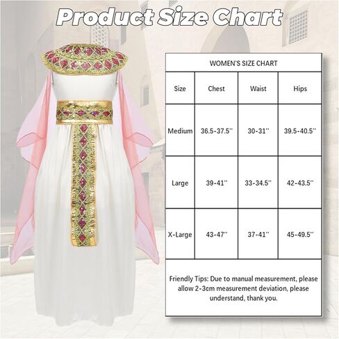 6Pcs Cleopatra Costume Dress Women Egyptian Princess Costume Cleopatra Accessories Halloween Outfit Props in Saudi Arabia