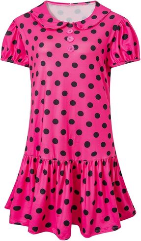 Lucy Costume Women Sally Brown Costumes Charlie Character Cosplay Halloween Puff Sleeve Dress in Kuwait