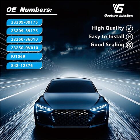 23209-09175 حاقن الوقود متوافق مع Toyota Camry 2010-2017 2.5L، RAV4 2009-2018، Avalon 2013-2018، Sienna/Highlander 2.7L، Scion tC 2011-2016 2.5L يستبدل FJ1069 23209-39175 in Saudi Arabia