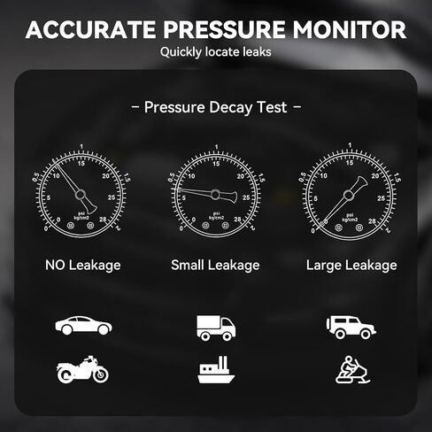 كاشف تسرب آلة دخان السيارات، جهاز اختبار تشخيص الفراغ بمضخة هواء مدمجة مع مقياس الضغط، جهاز اختبار EVAP لأنابيب الوقود، جميع محطات المركبات DC 12V in Kuwait