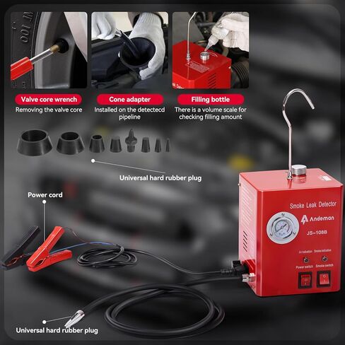 كاشف تسرب آلة دخان السيارات، جهاز اختبار تشخيص الفراغ بمضخة هواء مدمجة مع مقياس الضغط، جهاز اختبار EVAP لأنابيب الوقود، جميع محطات المركبات DC 12V in Kuwait