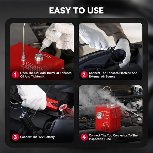 كاشف تسرب آلة دخان السيارات، جهاز اختبار تشخيص الفراغ بمضخة هواء مدمجة مع مقياس الضغط، جهاز اختبار EVAP لأنابيب الوقود، جميع محطات المركبات DC 12V in Kuwait