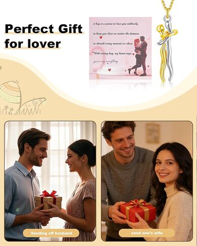 زوجين المعانقة قلادة اثنين منغم حنون زوجين عناق القلائد عيد الحب الحب عناق قلادة قلادة زوجين قلادة له ولها هدايا عيد الحب لصديقها صديقة in Kuwait