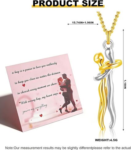 زوجين المعانقة قلادة اثنين منغم حنون زوجين عناق القلائد عيد الحب الحب عناق قلادة قلادة زوجين قلادة له ولها هدايا عيد الحب لصديقها صديقة in Kuwait