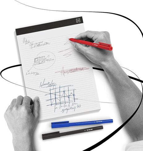 TRU RED Ballpoint Pens with Grip, Medium Point 1.0mm, Black Ink, 36 Pack – Comfortable Writing Pens for Office & Daily Use in Saudi Arabia