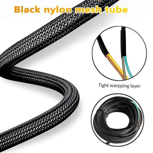 4 Pin 5 Wire Trailer Wiring Harness 22FT for Rewiring Both-Side Taillights,Boat Trailer, Tail Lights, Brake Lights and Turn Signals,Railer Light Kit 4 Way Flat 5 Wire Plug w/Nylon Net Tube in Kuwait