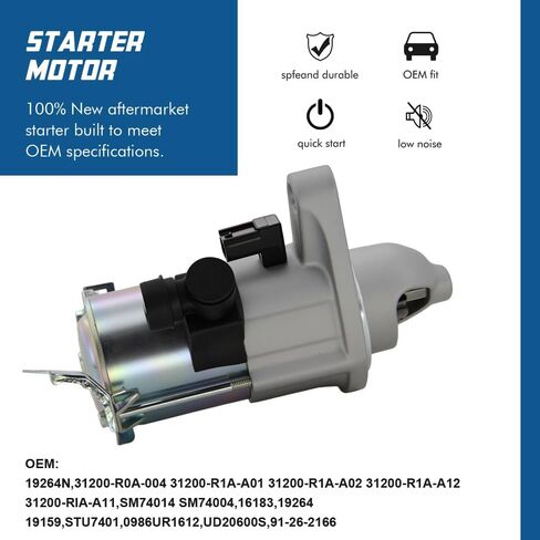 TOPSCOPE جديد 19264 19159 بداية متوافقة مع Honda 2012-2015 Civic 1.8L، 2016-2022 HR-V 1.8L، 2013-2015 Acura ILX 2.0L مع OE استبدال 31200-R1A-A01 31200-R0A-004 31200-ريا-A11 in Saudi Arabia