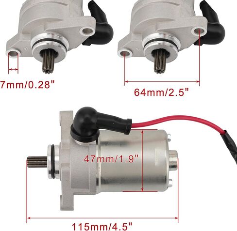 WOOSTAR 9 Teeth Electric Starter Motor Replacement for DS70 DS90 X Mini ATV 4 Wheeler Quad OEM V31200-DGF-020 V31200-DGF-020LL in Saudi Arabia