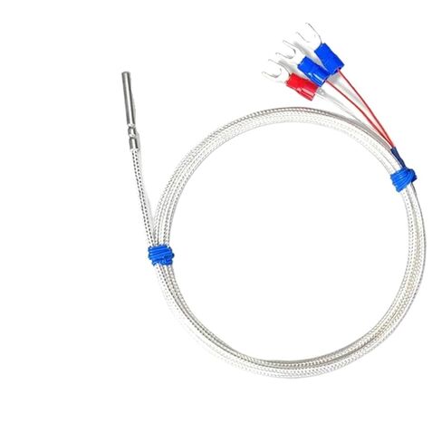 Stainless Steel PT100 Temperature Sensor Thermocouple with 0.5/1/2/3/4~10M Cable Temperature Sensing high Temperature Waterproof(PT100 Type 6M) in Saudi Arabia