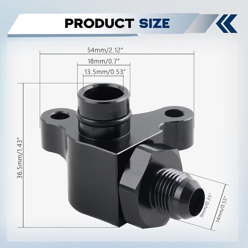 Power Steering Pump Fitting Compatible With Honda Acura K-Series K20A/A2/A2/Z1 Pumps Black Power in Kuwait