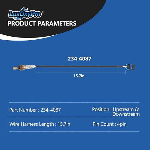 مستشعر الأكسجين O2 المصب لسيارة Chevy Lumina Impala Camaro Monte، لـ GMC Sonoma، لـ Oldsmobile Aurora Cutlass، لـ Buick Regal، لـ Pontiac Trans Sport، لـ Isuzu، استبدل 234-4087 in Kuwait