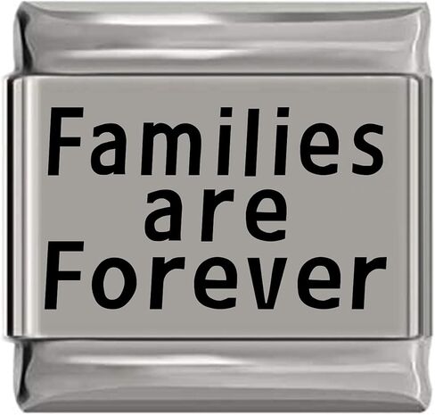 NewCharms Families are Forever Laser Engraved Italian Charm (9mm Standard Size) in Kuwait