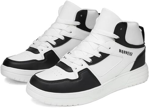 Men's High-Top Fashion Sneakers, Casual Sports Street Style Classic Casual Lace-Up Shoes for Men Stylish Soft Mens Sneakers in Saudi Arabia