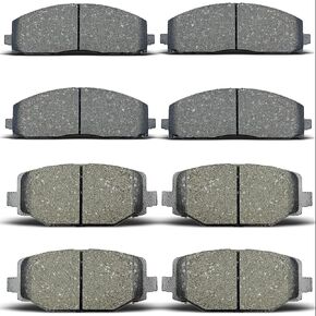 8pcs Front Rear Ceramic Brake pads set fit for 2012-2016 for Chrysler Town & Country,2012-2016 for Dodge Grand Caravan,2012-2016 for Dodge Journey,2012-2015 for Ram C/V,2012-2013 for Volkswagen Routan in Kuwait