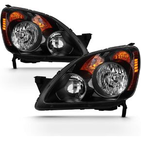 ACANII-For 2005-2006 Honda CRV C-RV المصابيح الأمامية المصابيح الأمامية السوداء JDM نمط استبدال زوج مجموعة السائق والركاب in Kuwait