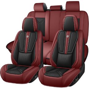 Car Seat Cover for Jeep Grand Cherokee 2000-2026,Leather Seat Cover for Car,Breathable Vehicle Cushions Cover Waterproof Protectors Seat Protector, (Full Set,Black&Red) in Kuwait