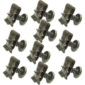 10pcs Car Motorcycle Plastic Cover Metal Retainer U-Type Clips Self-tapping Screws M4 M5 distintivo(M4x20mm) in Saudi Arabia