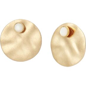 Robert Lee Morris Soho Jewelry Women's Mother of Pearl Disc Earring Jacket in Kuwait