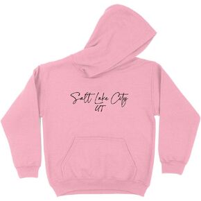 Script Salt Lake City Utah Kids Hoodie Sweatshirt Youth in Kuwait