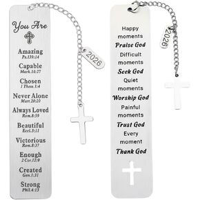 إشارة مرجعية للكتاب المقدس، هدايا مسيحية للنساء، هدايا المناولة الأولى، إشارات مرجعية دينية للقراءة اليومية والكتاب المقدس، مجموعة من علامتين كتاب ملهمتين in Kuwait