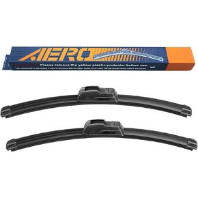 AERO Voyager 26"+19" Premium All-Season Windshield Wiper Blades with Extra Rubber Refills OEM Replacement for Honda Accord 2017-2008 + 1-Year Warranty (Pack of 2) in Kuwait