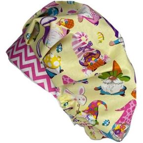 Bouffant Scrub Hat Bunny Gnomes in Kuwait