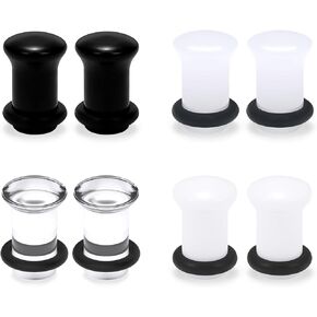 Ears Gauges Tunnels Plugs for Women Acrylic Solid Plugs with O-Rings Ear Gauge Stretching Kit 8G to 1/2 Inch Expander Stretcher Plug Earrings Piercing Jewelry for Women Men in Kuwait