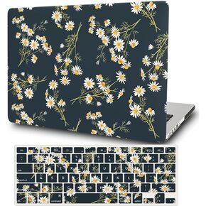 Case Compatible with MacBook Pro 15 inch 2019 2018 2017 2016 Release A1990 A1707 with Touch Bar, Protective Plastic Hard Shell Case & Keyboard Cover for MacBook Pro 15.4",Daisy in Kuwait