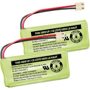 VTech Battery Pack Compatible with Most and AT&T DECT 6.0 Cordless Phone Handsets and Most Audio Baby Monitors, NiMH Rechargeable Batteries, Replacement Batteries: BT183342/BT283342, Pack of 2 in Kuwait