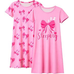Sylfairy 2Pcs Girls Nightgowns Kids Pajamas Princess Nightgown Dress Sleepwear for Toddler Little Girls Nightdress in Kuwait