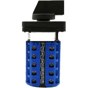 1pcs Universal Switch LW28-20A/5, 3Position 20Terminals Rotary Cam Changeover Switch 550V 20A 3position 5 knots in Kuwait