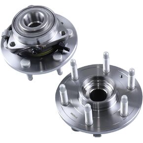 2 x 515096 Front Wheel Bearing Hub Assembly with 6 Lug ABS Compatible with Cadillac Escalade 2007-2014, Fit for Chevrolet Avalanche 2007-2013, Fit for GMC Yukon 2007-2014 in Kuwait